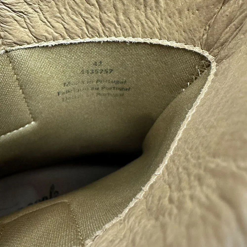 Free People Cairo Tan Platform Leather Booties Size 42 US‎ Size 11 NWOB